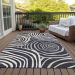 Addison Rugs Chantille Black 5'0" x 7'6" Room Scene