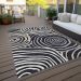Addison Rugs Chantille Black 5'0" x 7'6" Room Scene