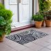 Addison Rugs Chantille Black 1'8" x 2'6" Room Scene