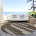 Addison Rugs Chantille Brown 8'0" x 8'0" Round Room Scene