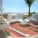 Addison Rugs Chantille Coral 8'0" x 8'0" Round Room Scene