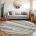 Addison Rugs Chantille Gray 8'0" x 8'0" Round Room Scene