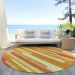 Addison Rugs Chantille Orange 8'0" x 8'0" Round Room Scene