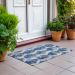 Addison Rugs Chantille Blue 1'8" x 2'6" Room Scene