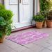 Addison Rugs Chantille Pink 1'8" x 2'6" Room Scene