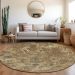 Addison Rugs Chantille Brown 8'0" x 8'0" Round Room Scene
