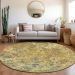 Addison Rugs Chantille Gold 8'0" x 8'0" Round Room Scene