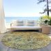 Addison Rugs Chantille Gold 8'0" x 8'0" Round Room Scene