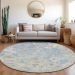 Addison Rugs Chantille Sky 8'0" x 8'0" Round Room Scene