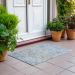 Addison Rugs Chantille Sky 1'8" x 2'6" Room Scene