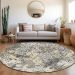Addison Rugs Chantille Charcoal 8'0" x 8'0" Round Room Scene