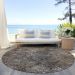 Addison Rugs Chantille Fudge 8'0" x 8'0" Round Room Scene