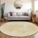 Addison Rugs Chantille Gold 8'0" x 8'0" Round Room Scene