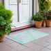 Addison Rugs Chantille Aqua 1'8" x 2'6" Room Scene