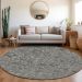 Addison Rugs Chantille Gray 8'0" x 8'0" Round Room Scene