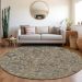 Addison Rugs Chantille Khaki 8'0" x 8'0" Round Room Scene