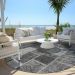 Addison Rugs Chantille Gray 8'0" x 8'0" Round Room Scene