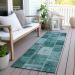Addison Rugs Chantille Teal 2'3" x 7'6" Runner Room Scene
