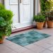 Addison Rugs Chantille Teal 1'8" x 2'6" Room Scene