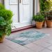 Addison Rugs Chantille Teal 1'8" x 2'6" Room Scene