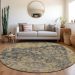Addison Rugs Chantille Gray 8'0" x 8'0" Round Room Scene