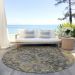 Addison Rugs Chantille Gray 8'0" x 8'0" Round Room Scene