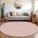 Addison Rugs Chantille Pink 8'0" x 8'0" Round Room Scene