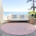 Addison Rugs Chantille Pink 8'0" x 8'0" Round Room Scene