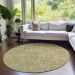 Addison Rugs Chantille Gold 8'0" x 8'0" Round Room Scene