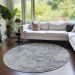 Addison Rugs Chantille Plum 8'0" x 8'0" Round Room Scene