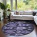 Addison Rugs Chantille Purple 8'0" x 8'0" Round Room Scene
