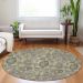 Addison Rugs Chantille Gold 8'0" x 8'0" Round Room Scene