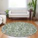 Addison Rugs Chantille Green 8'0" x 8'0" Round Room Scene