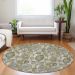 Addison Rugs Chantille Khaki 8'0" x 8'0" Round Room Scene
