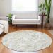Addison Rugs Chantille Beige 8'0" x 8'0" Round Room Scene