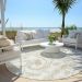 Addison Rugs Chantille Beige 8'0" x 8'0" Round Room Scene