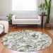 Addison Rugs Chantille Brown 8'0" x 8'0" Round Room Scene