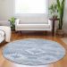 Addison Rugs Chantille Blue 8'0" x 8'0" Round Room Scene