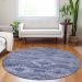 Addison Rugs Chantille Navy 8'0" x 8'0" Round Room Scene