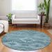 Addison Rugs Chantille Teal 8'0" x 8'0" Round Room Scene
