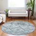 Addison Rugs Chantille Teal 8'0" x 8'0" Round Room Scene