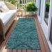 Addison Rugs Chantille Teal 2'3" x 7'6" Runner Room Scene