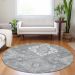 Addison Rugs Chantille Gray 8'0" x 8'0" Round Room Scene