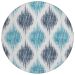 Addison Rugs Chantille Blue 8'0" x 8'0" Round Collection