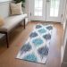 Addison Rugs Chantille Blue 2'3" x 7'6" Runner Room Scene