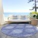 Addison Rugs Chantille Denim 8'0" x 8'0" Round Room Scene