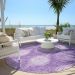Addison Rugs Chantille Plum 8'0" x 8'0" Round Room Scene