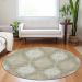 Addison Rugs Chantille Taupe 8'0" x 8'0" Round Room Scene