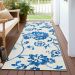 Addison Rugs Chantille White 2'3" x 7'6" Runner Room Scene