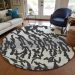 Addison Rugs Chantille Black 8'0" x 8'0" Round Room Scene